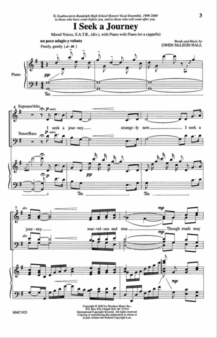 I Seek A Journey I Seek A Journey Choir scores gallery preview page 2