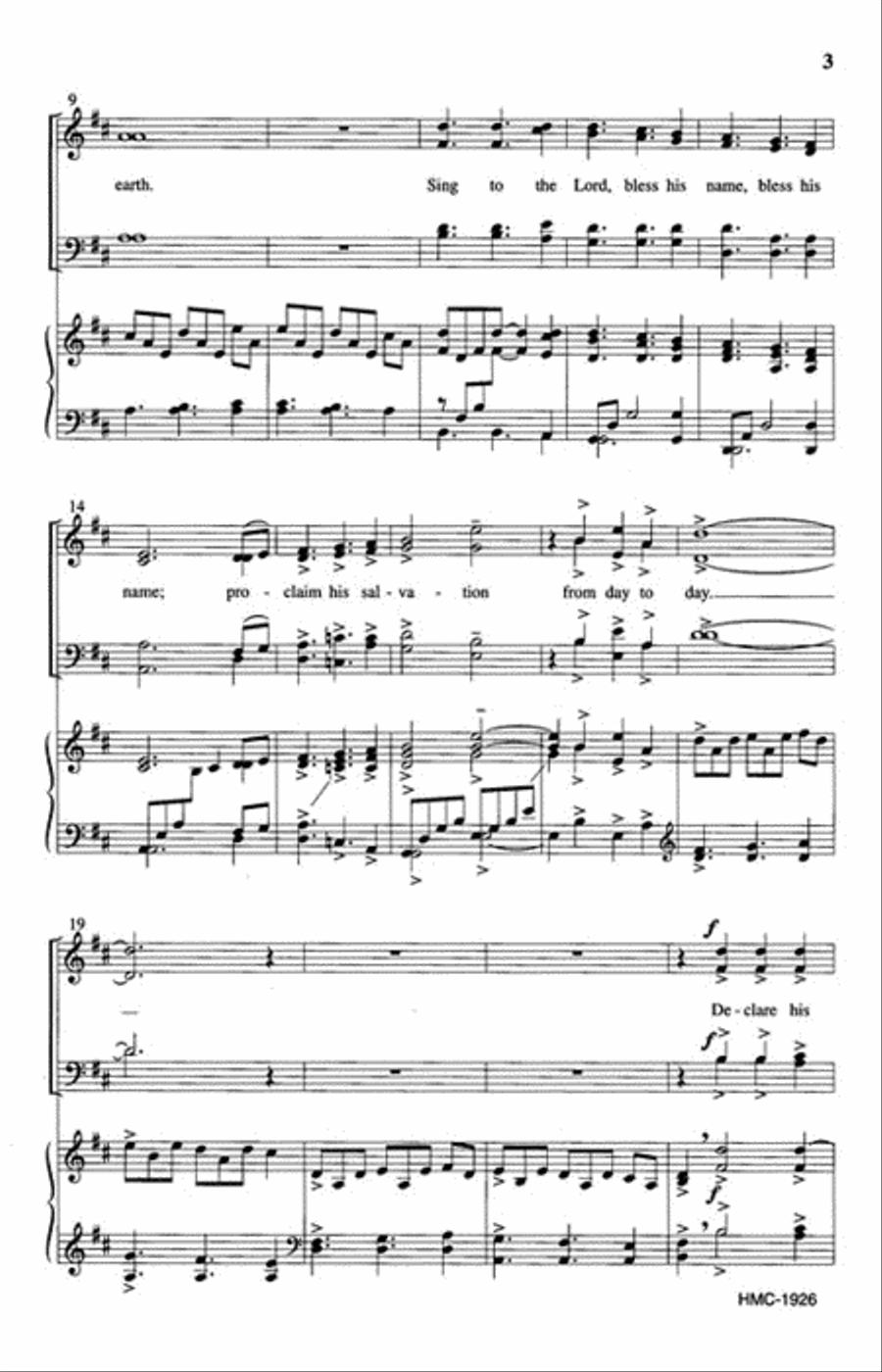 Psalm 96 (A New-made Song) 4-Part scores gallery preview page 3