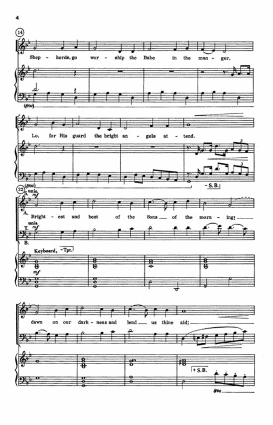 Star In The East (from Southern Harmony, 1835) 4-Part scores gallery preview page 3