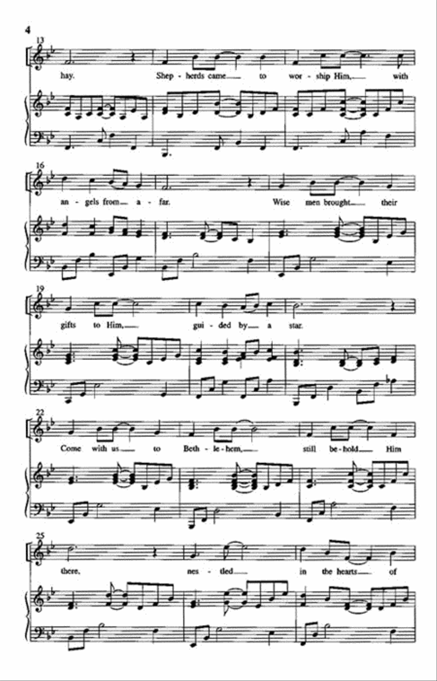 Come with Us to Bethlehem Unison Choir scores gallery preview page 3