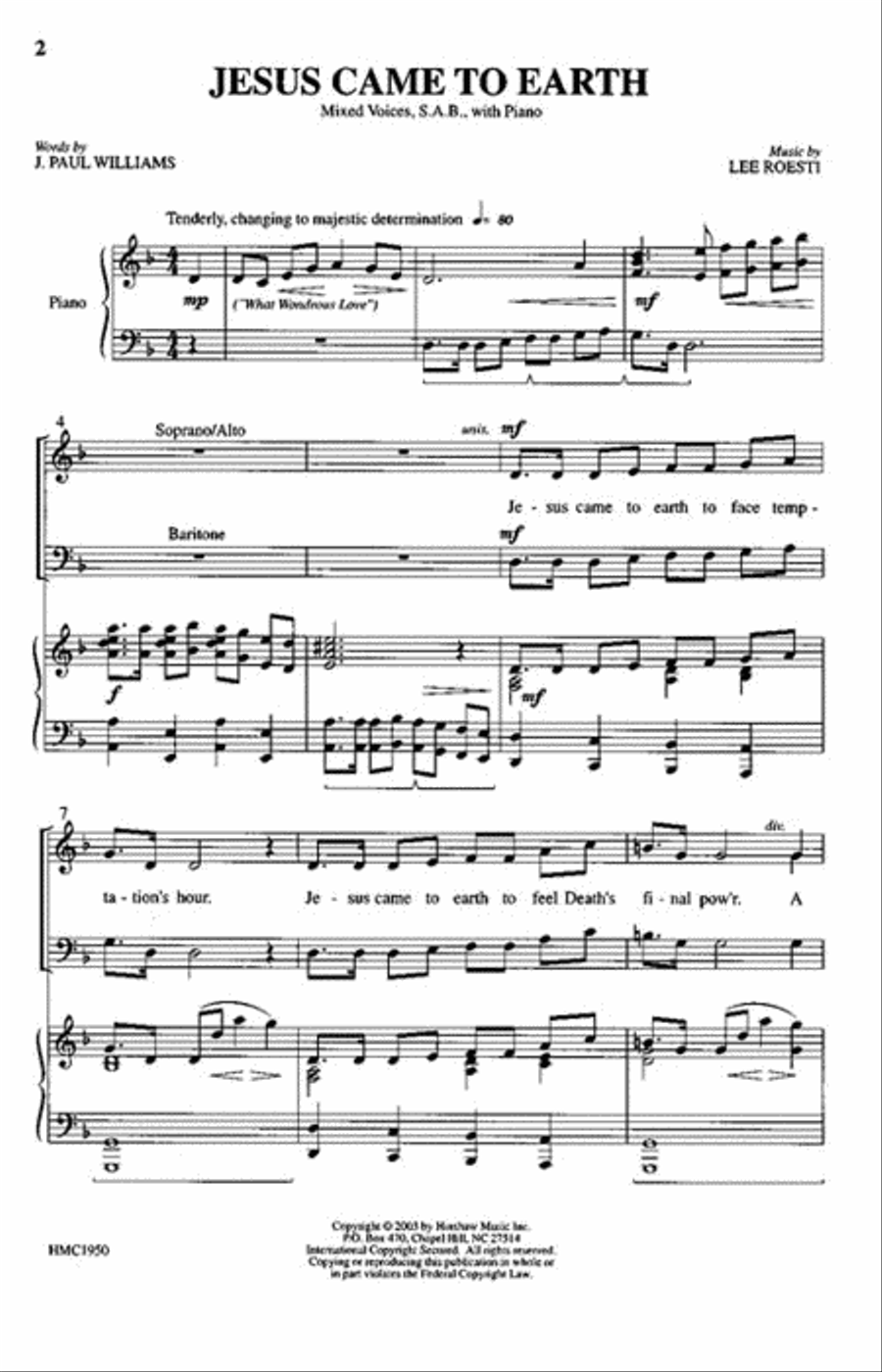 Jesus Came To Earth Jesus Came To Earth 3-Part scores gallery preview page 2