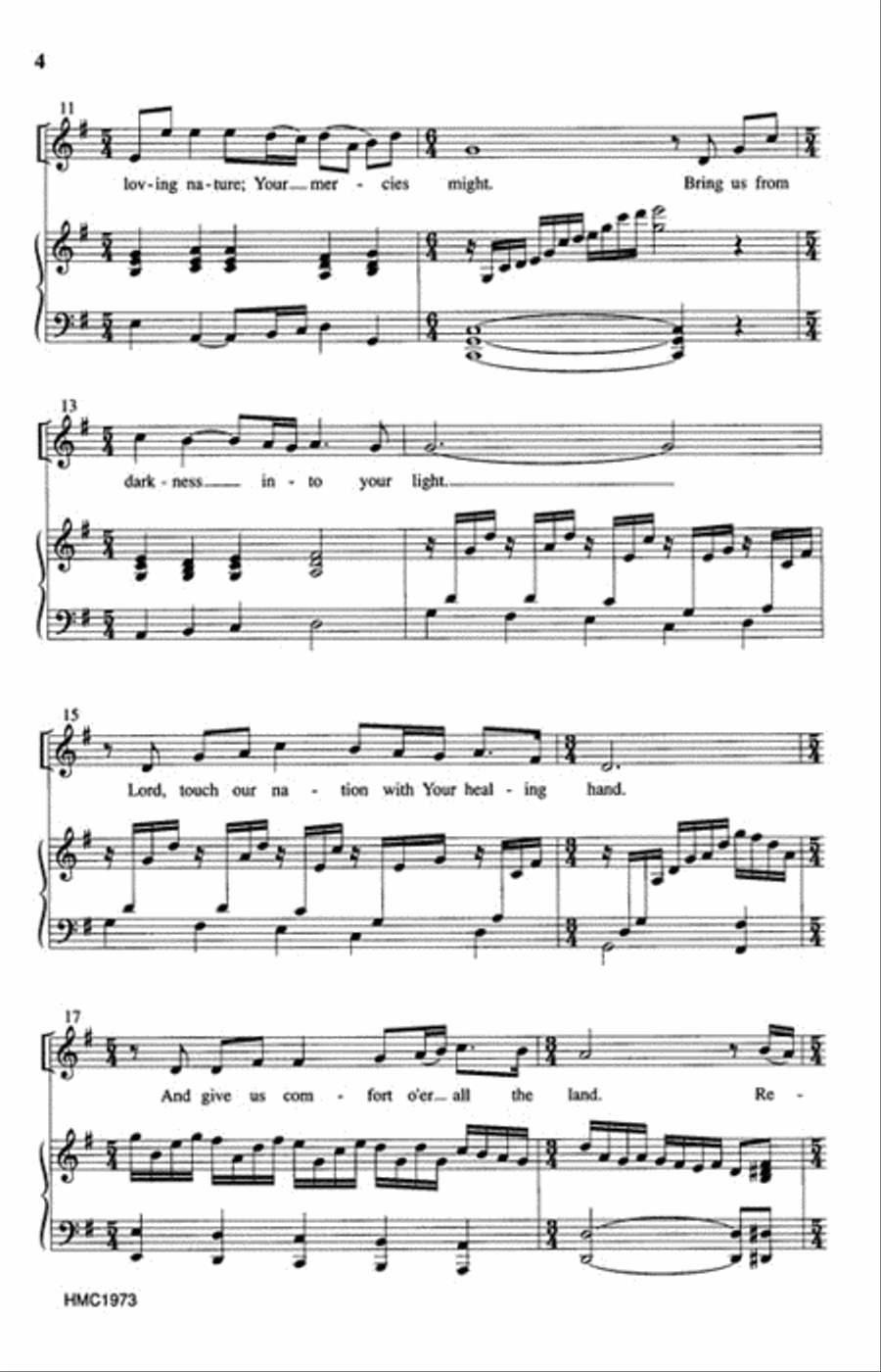 Prayer for Peace Prayer for Peace Unison Choir scores gallery preview page 3