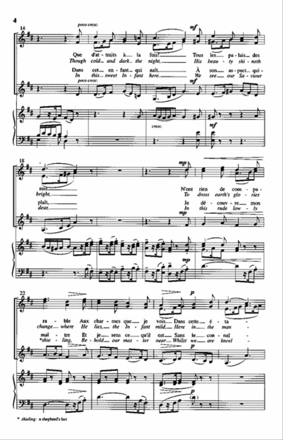 Dans Cette Etable (Now in the Manger) SSA scores gallery preview page 3