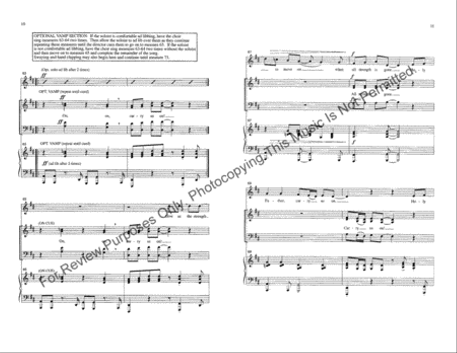 Carry Us On Carry Us On 4-Part scores gallery preview page 6