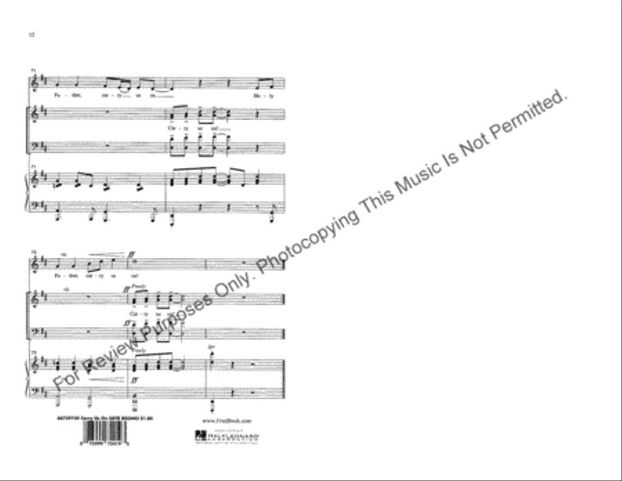 Carry Us On Carry Us On 4-Part scores gallery preview page 7