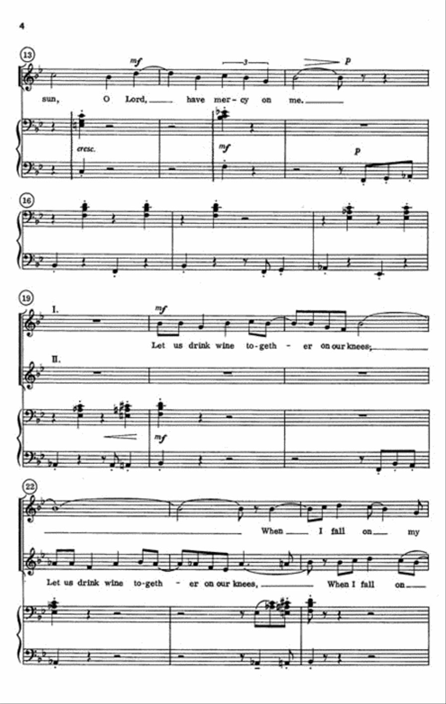 Let Us Break Bread Together Choir scores gallery preview page 3