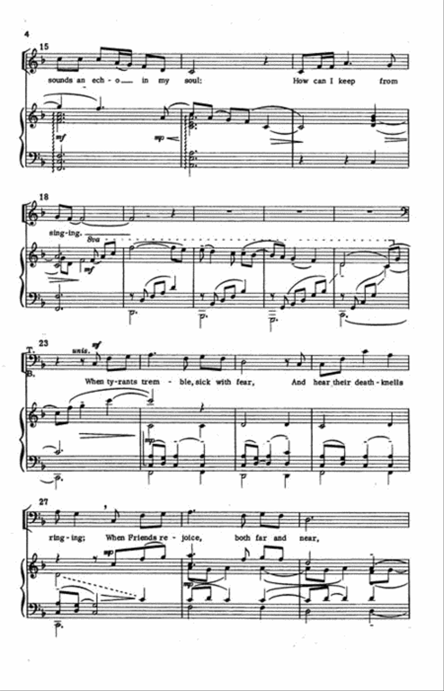 How Can I Keep from Singing? Choir scores gallery preview page 3