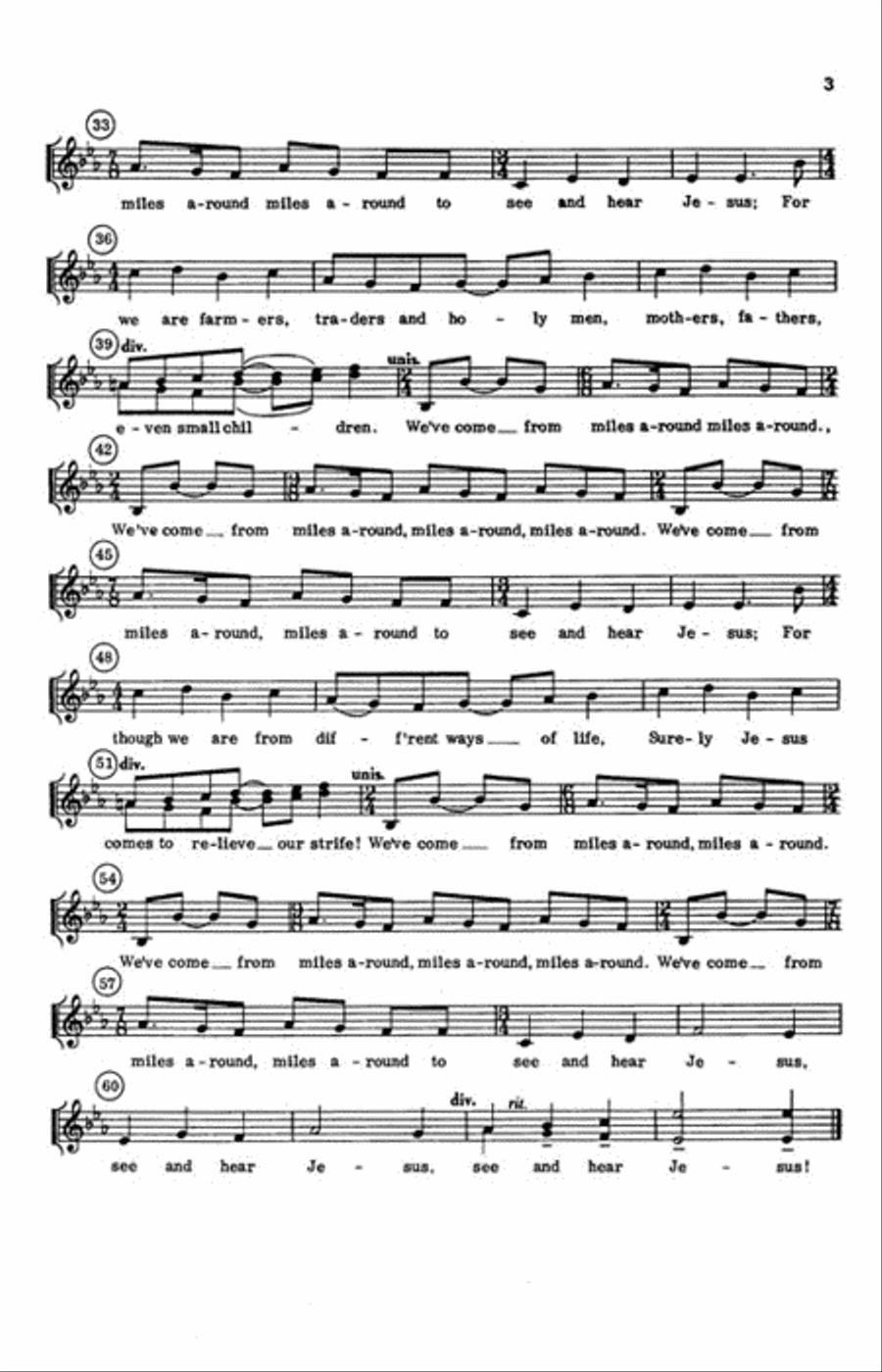 Five Loaves And Two Fishes-choral Part Only Choir scores gallery preview page 3