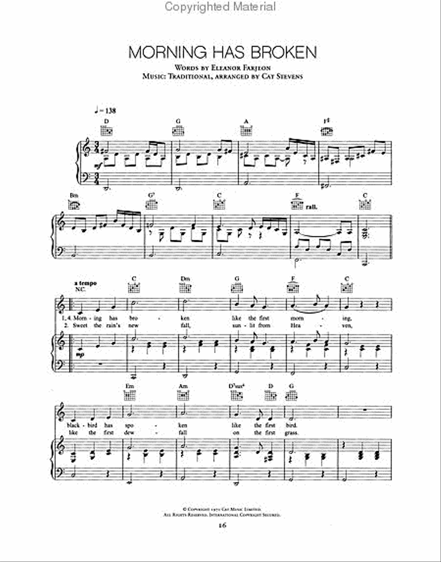 The Very Best of Cat Stevens Piano, Vocal, Guitar scores gallery preview page 3