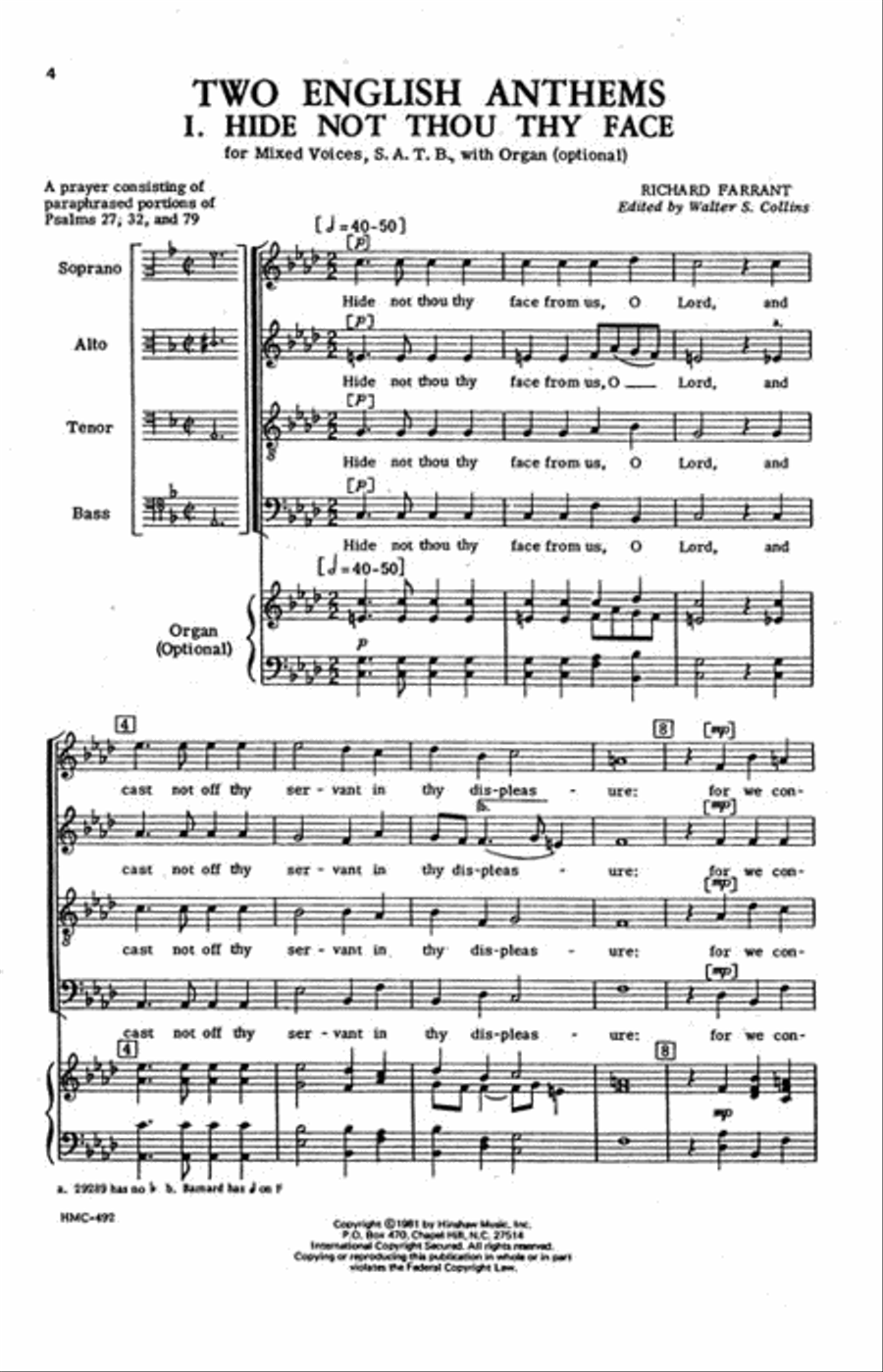 Two English Anthems Two English Anthems 4-Part scores gallery preview page 2