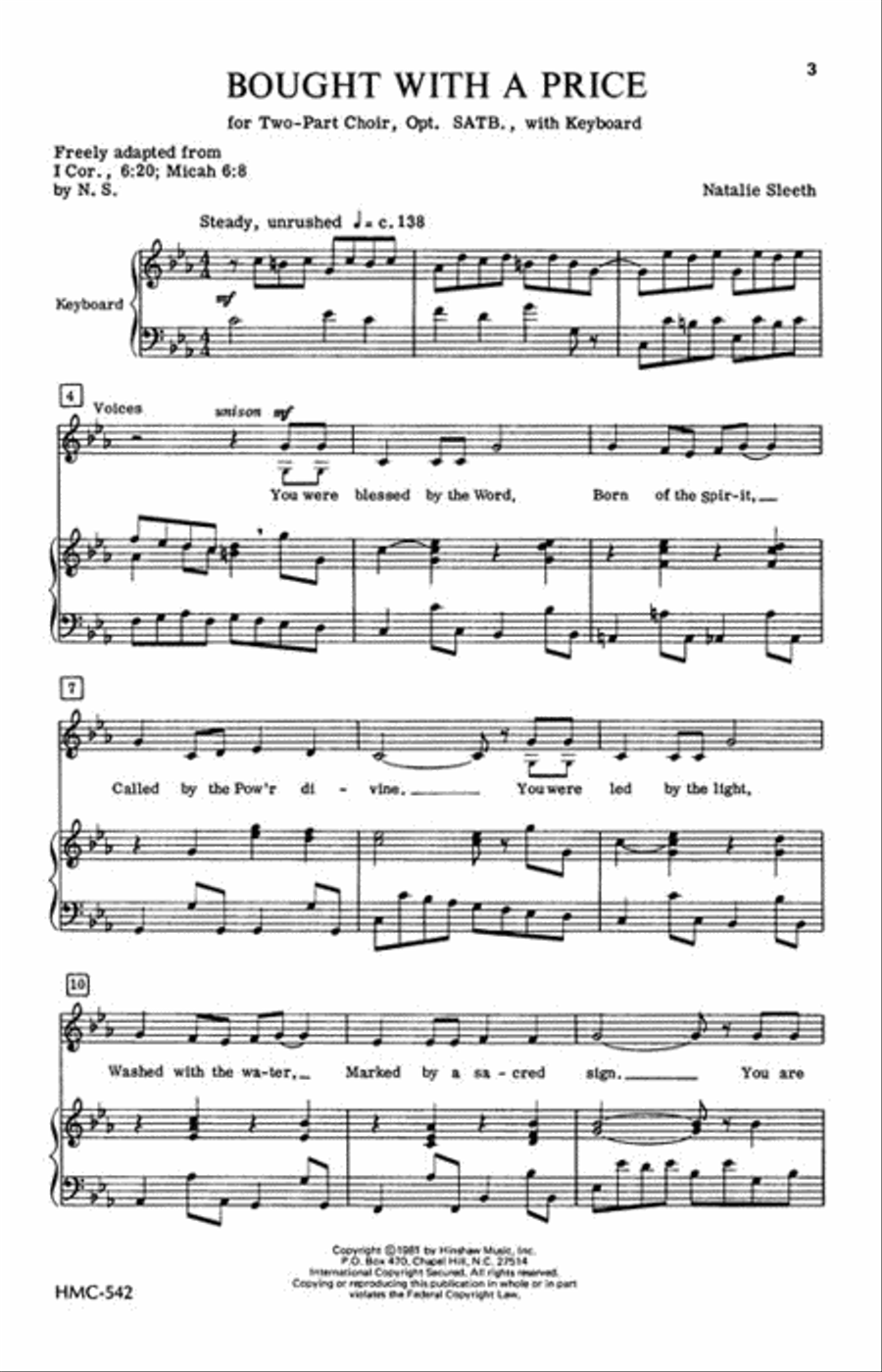 Bought with a Price Bought with a Price 2-Part scores gallery preview page 2