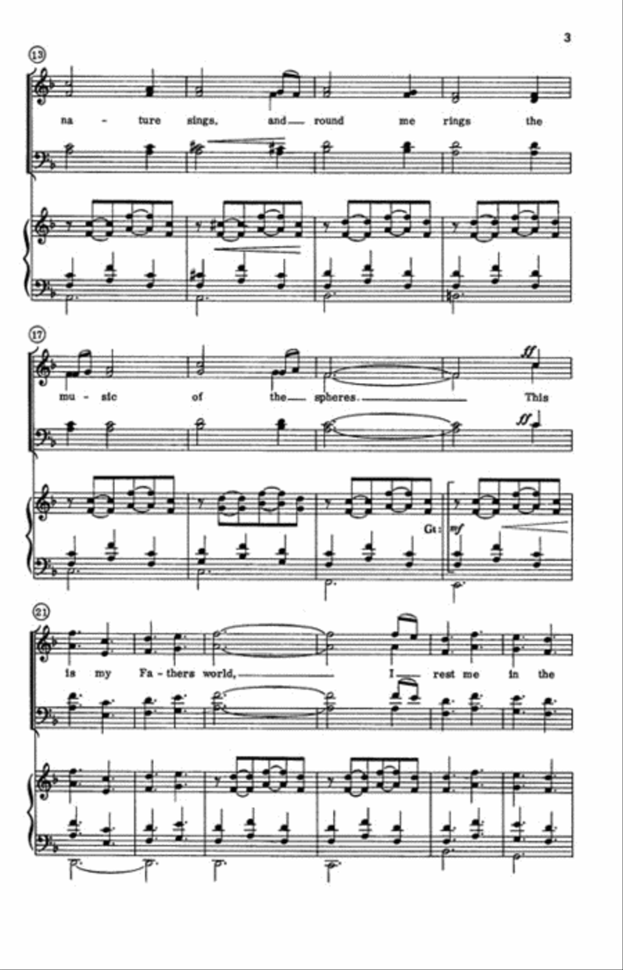 This Is My Fathers World This Is My Fathers World 4-Part scores gallery preview page 3