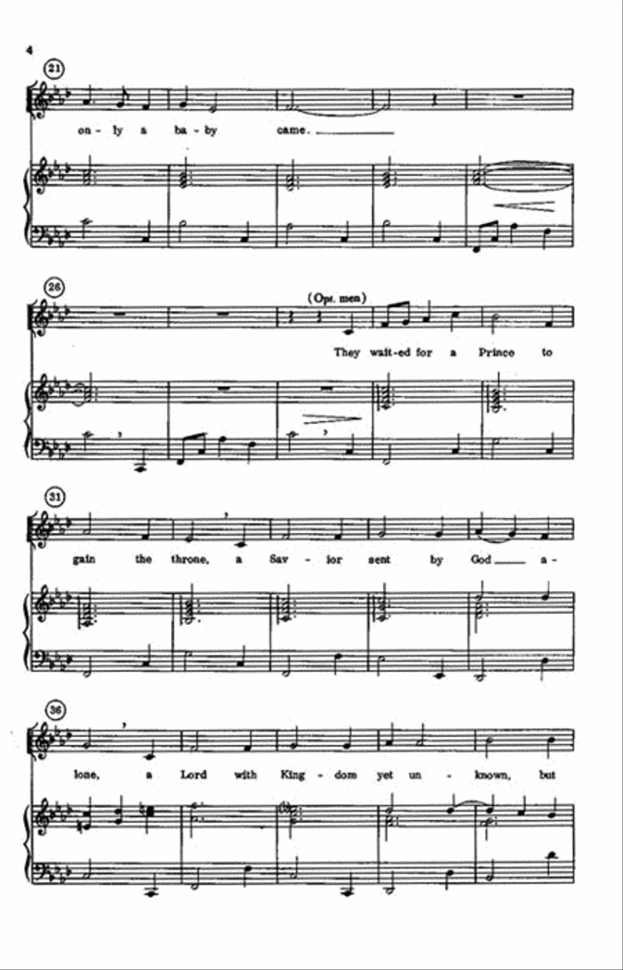 Only a Baby Came Only a Baby Came Choir scores gallery preview page 3