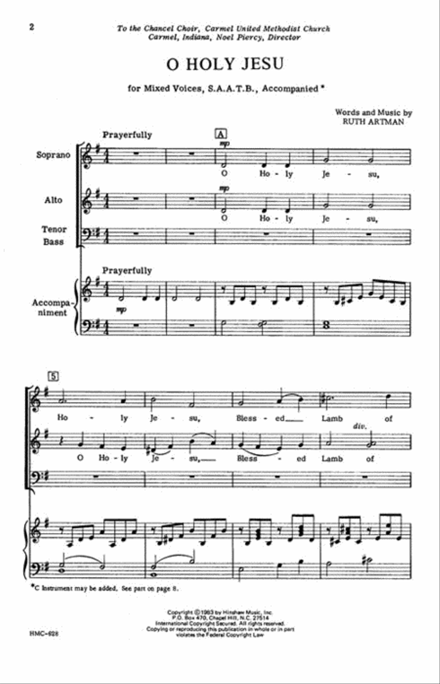 O Holy Jesu O Holy Jesu Choir scores gallery preview page 2