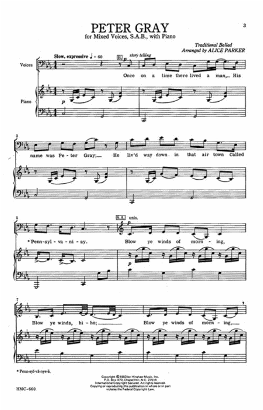Peter Gray Peter Gray 3-Part scores gallery preview page 2
