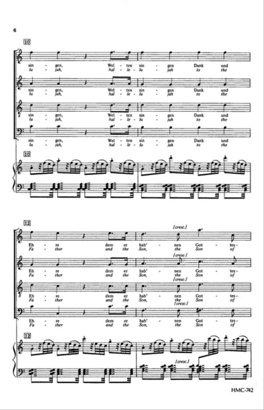 Hallelujah Hallelujah 4-Part scores gallery preview page 3