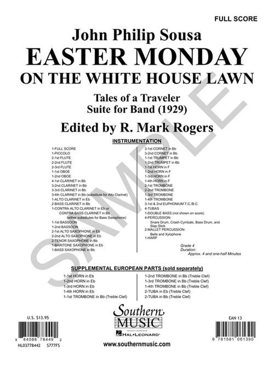 Easter Monday on the White House Lawn Concert Band scores gallery preview page 2