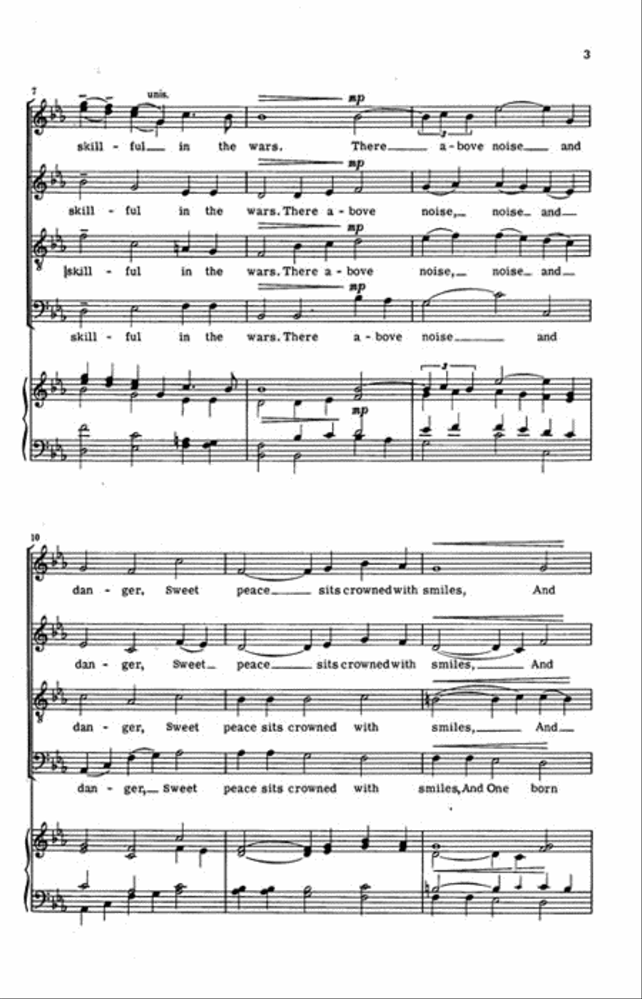 My Soul, There Is a Country 4-Part scores gallery preview page 3