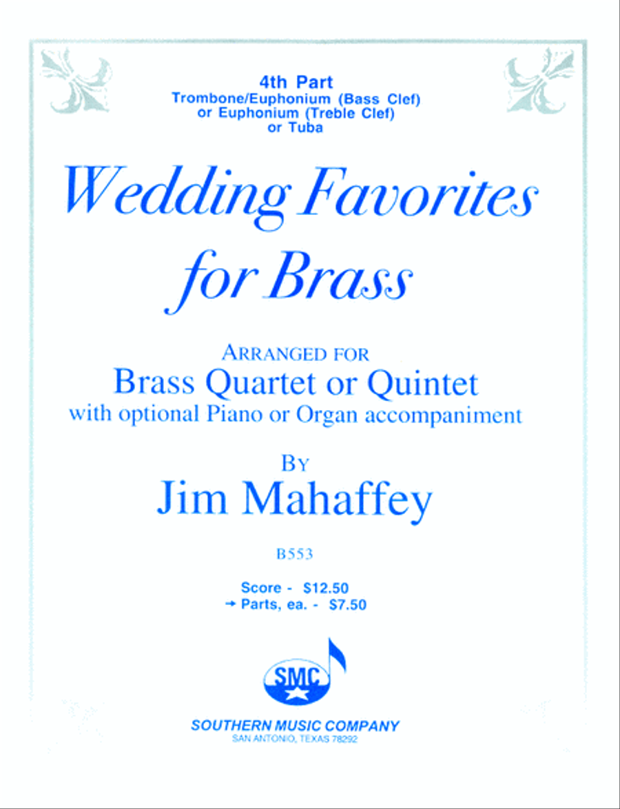 Wedding Favorites for Brass Brass Quartet scores gallery preview page 1