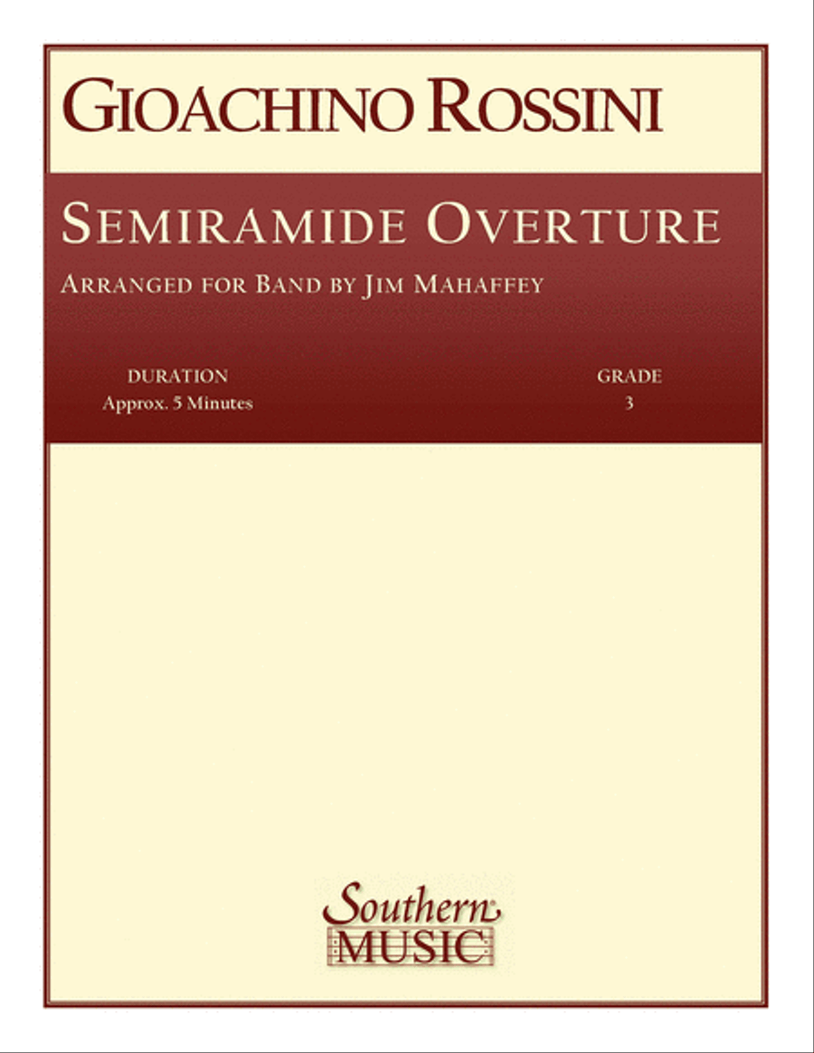Semiramide Overture Concert Band scores gallery preview page 1