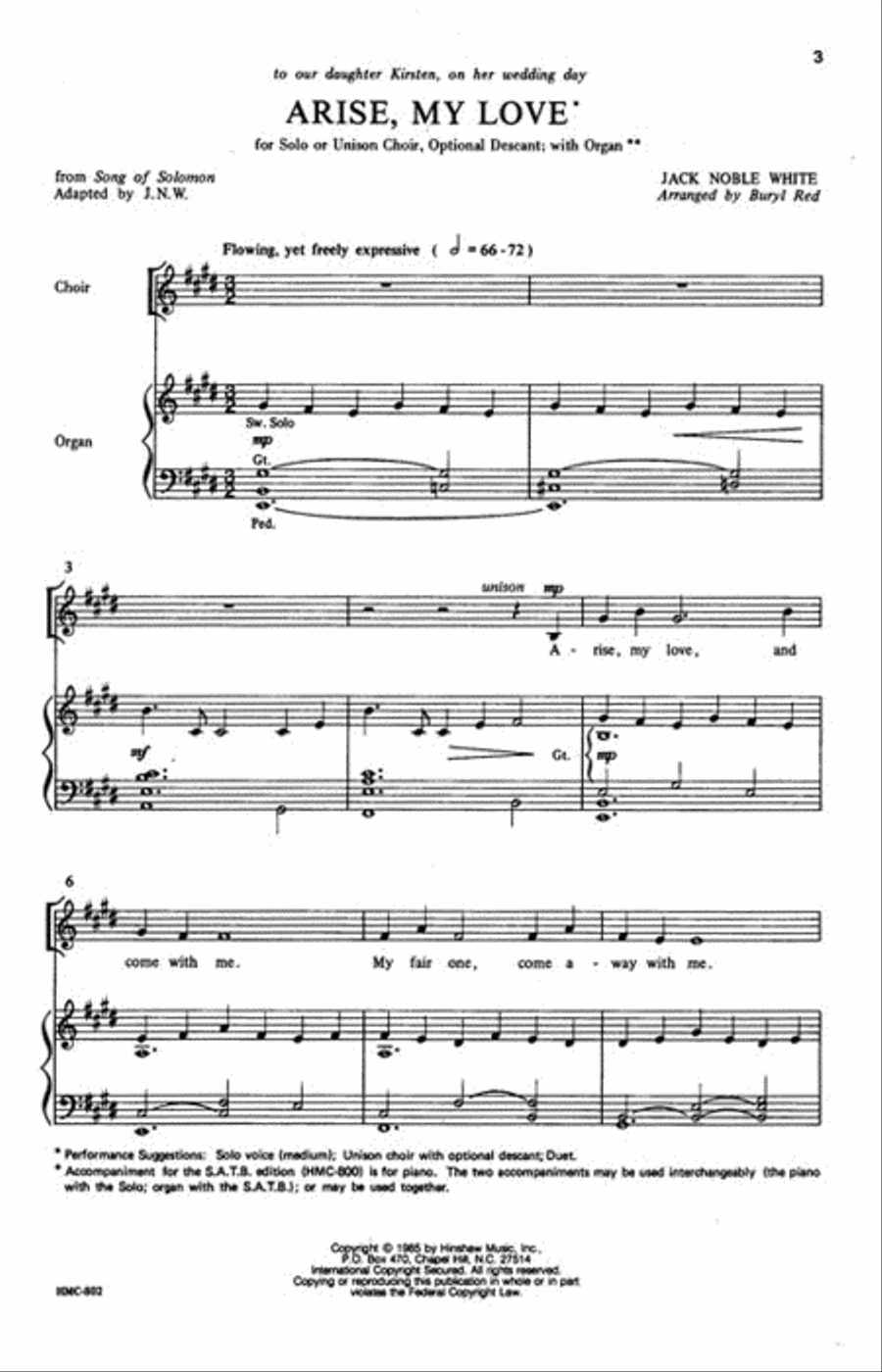 Arise, My Love