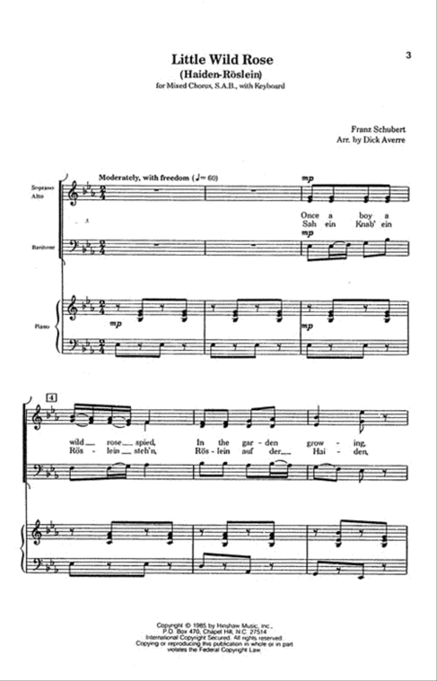 Little Wild Rose Little Wild Rose 3-Part scores gallery preview page 2