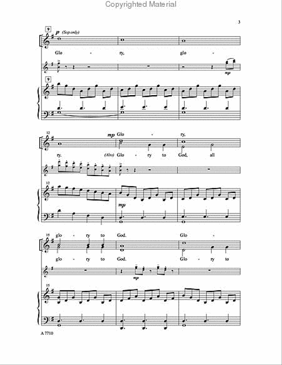 Glory, Glory, Glory Glory, Glory, Glory 4-Part scores gallery preview page 3