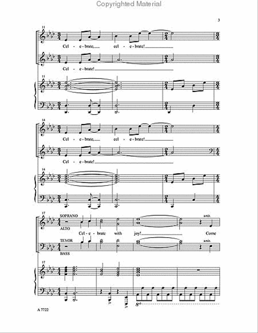 Celebrate Joyfully! Celebrate Joyfully! 4-Part scores gallery preview page 3