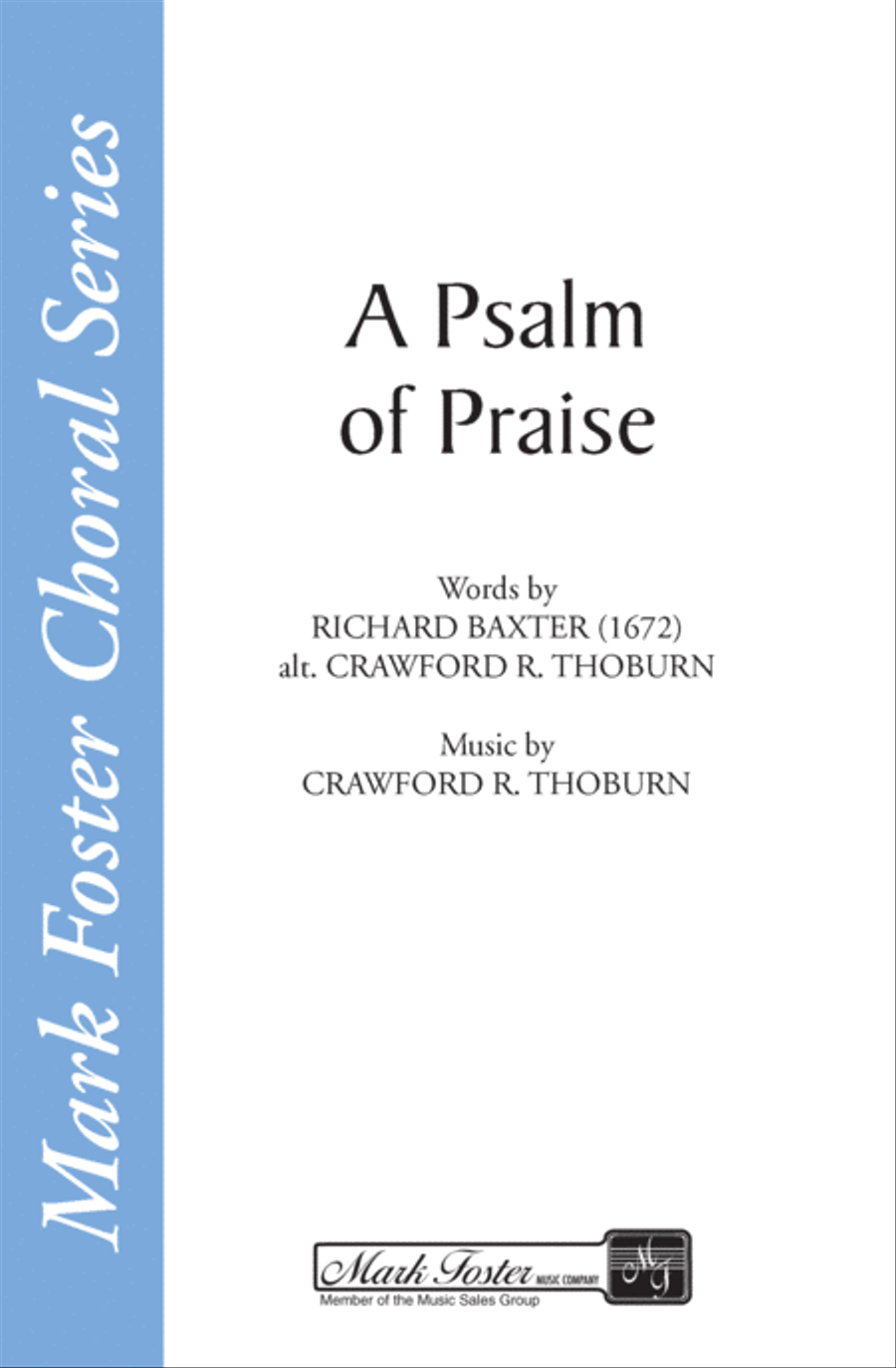 A Psalm of Praise A Psalm of Praise 4-Part scores gallery preview page 1