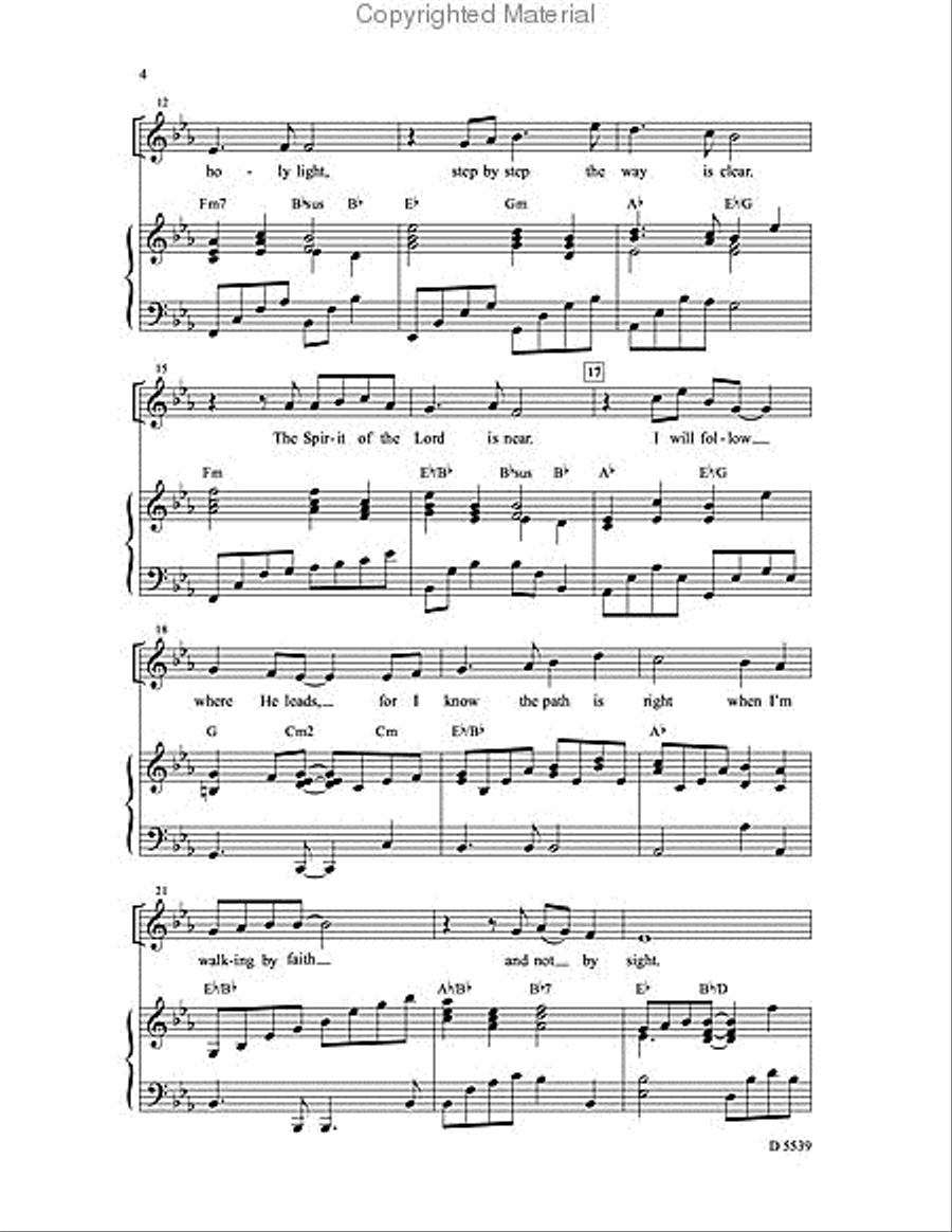 Walking by Faith Walking by Faith 3-Part scores gallery preview page 3