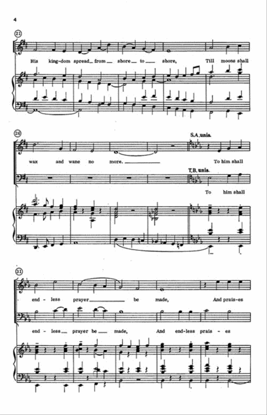 Jesus Shall Reign 4-Part - Sheet Music page 3