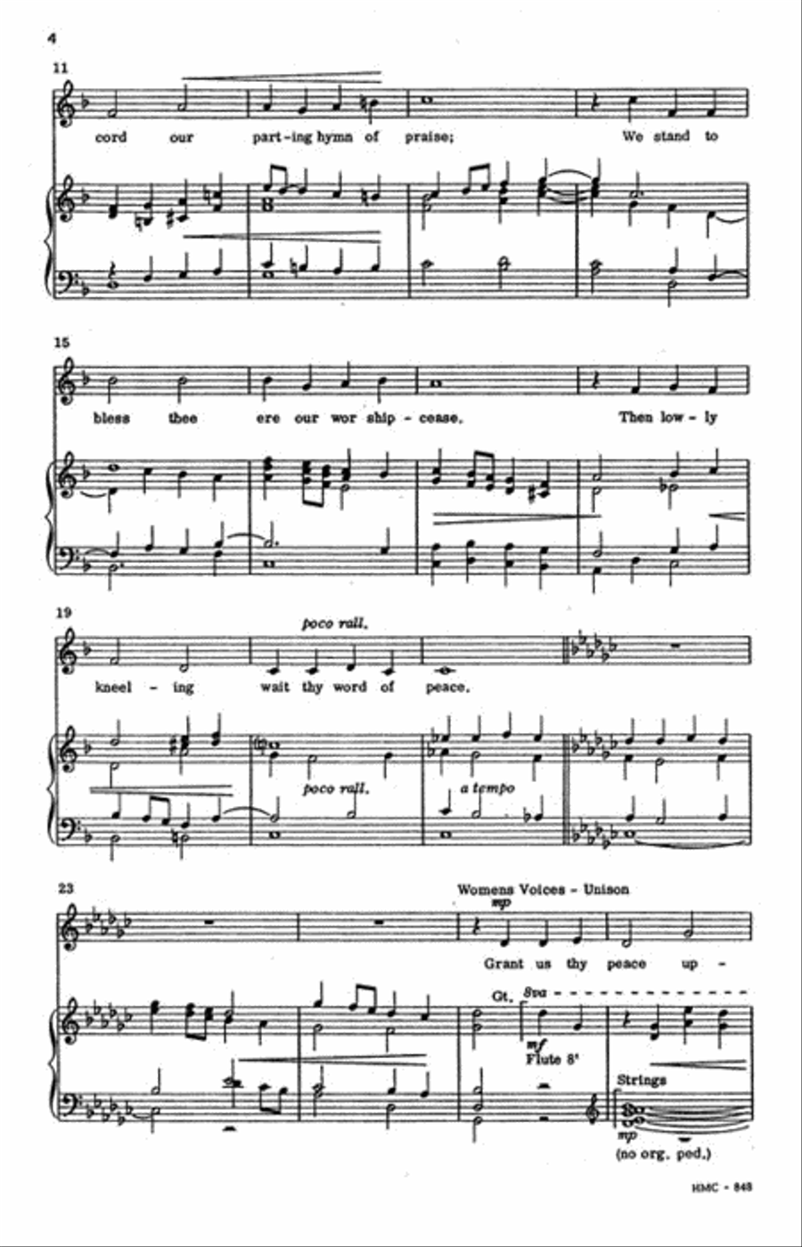 Savior, Again To Thy Dear Name 4-Part scores gallery preview page 3