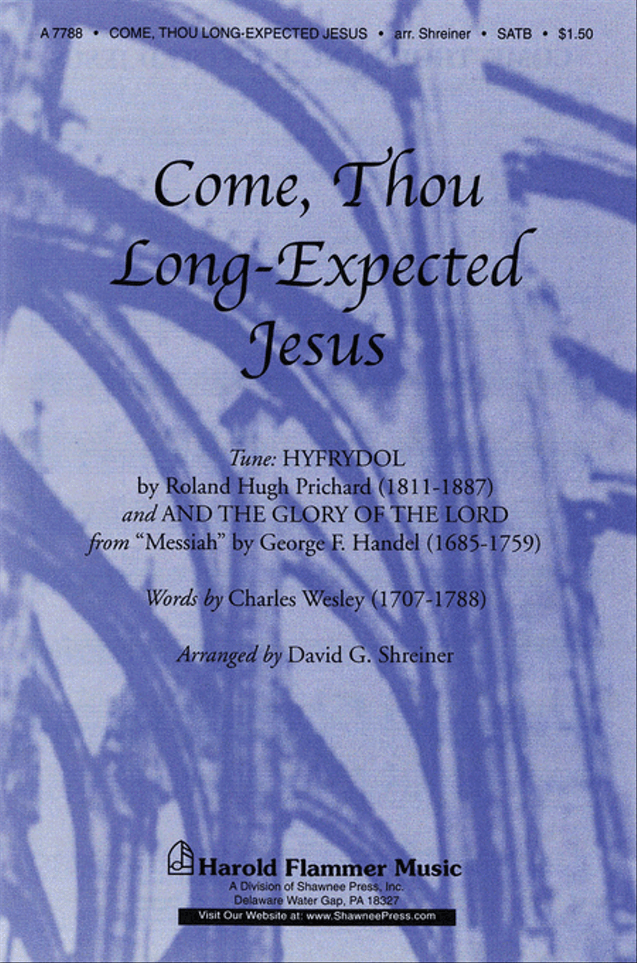 Come, Thou Long-Expected Jesus 4-Part scores gallery preview page 1
