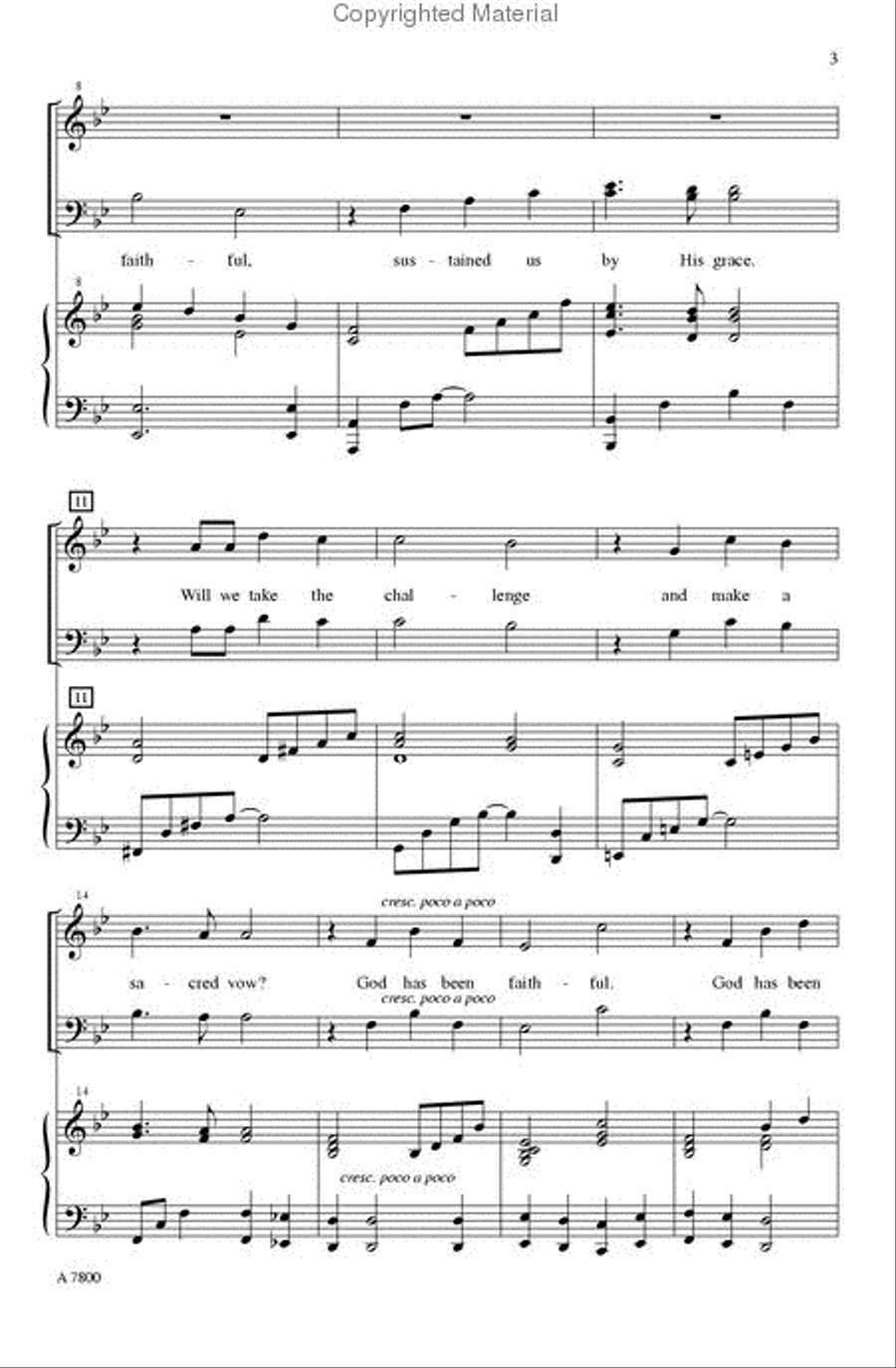 Affirmation of Faithfulness 4-Part scores gallery preview page 3