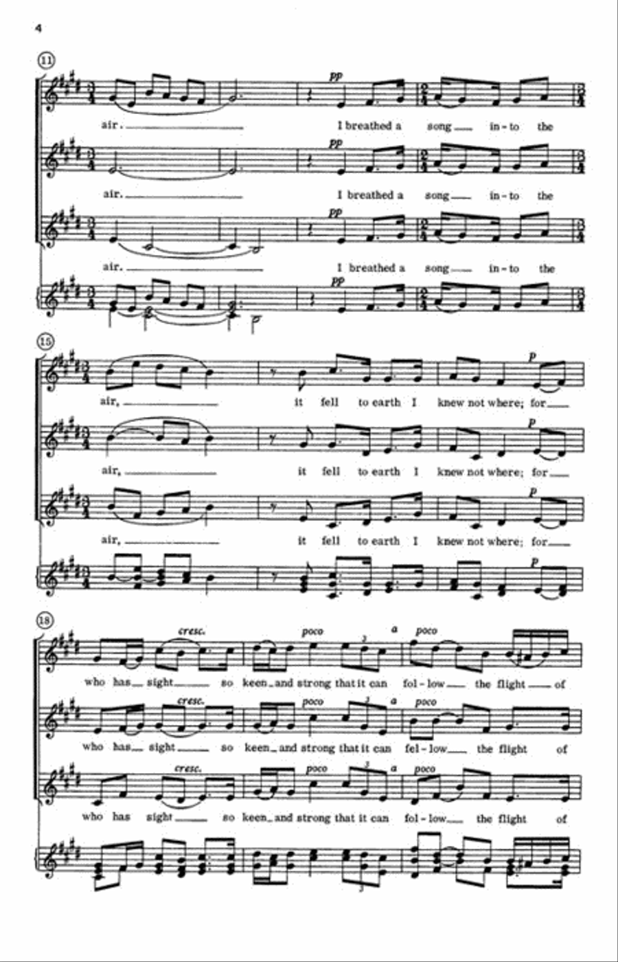 The Arrow and the Song The Arrow and the Song 3-Part scores gallery preview page 3