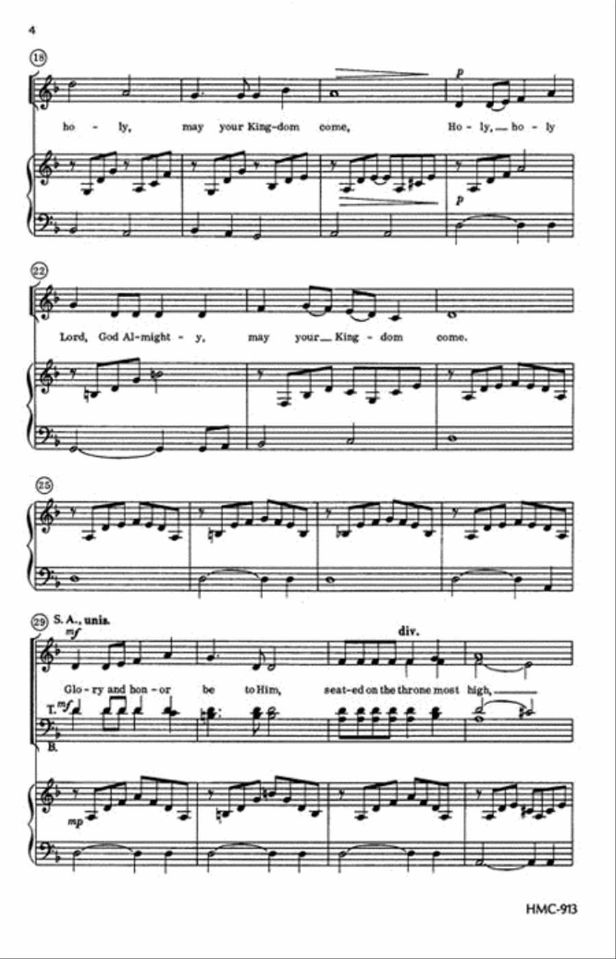 The Never Ending Song of Praise 4-Part scores gallery preview page 3
