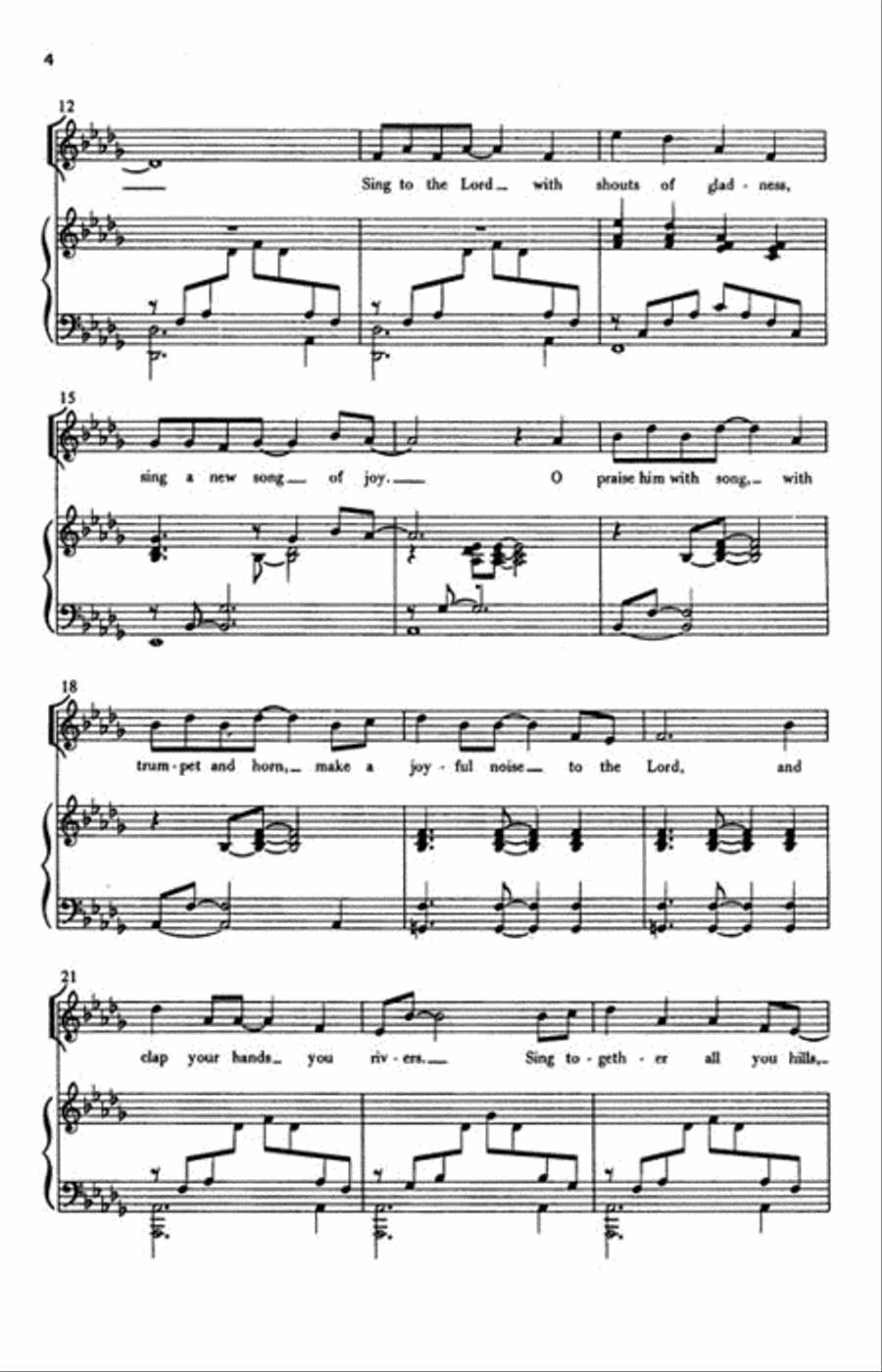 Clap Your Hands And Sing 4-Part scores gallery preview page 3