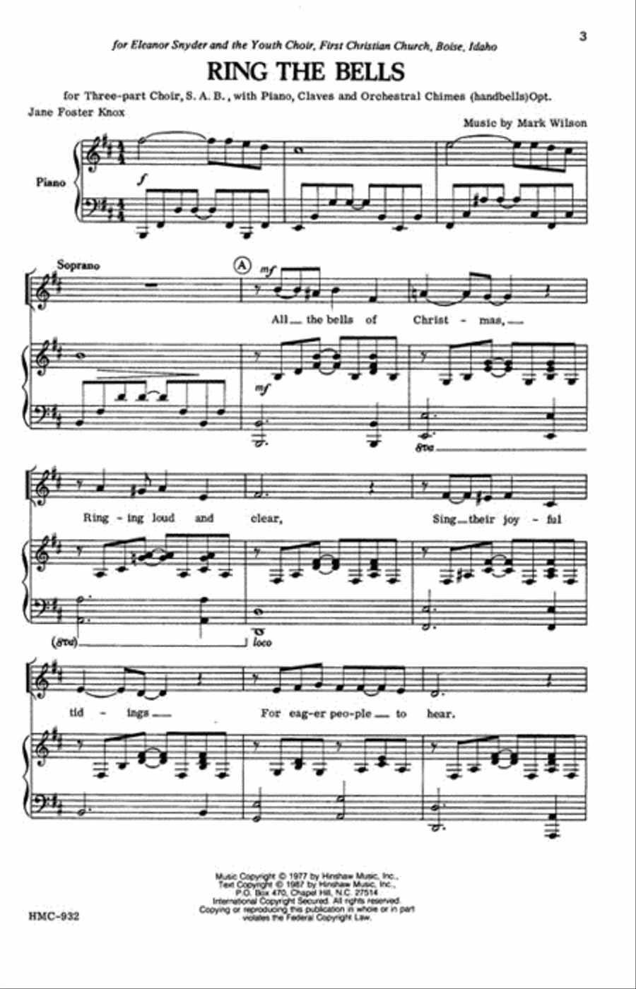 Ring the Bells Ring the Bells Choir scores gallery preview page 2