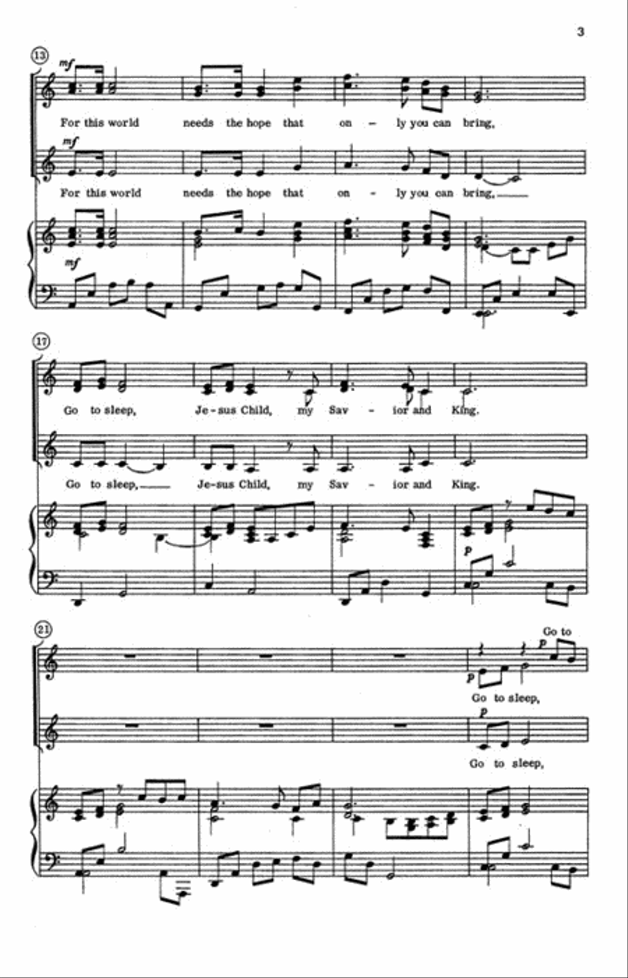 Advent Lullaby Advent Lullaby SSA scores gallery preview page 3