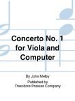 Concerto No. 1 For Viola And Computer