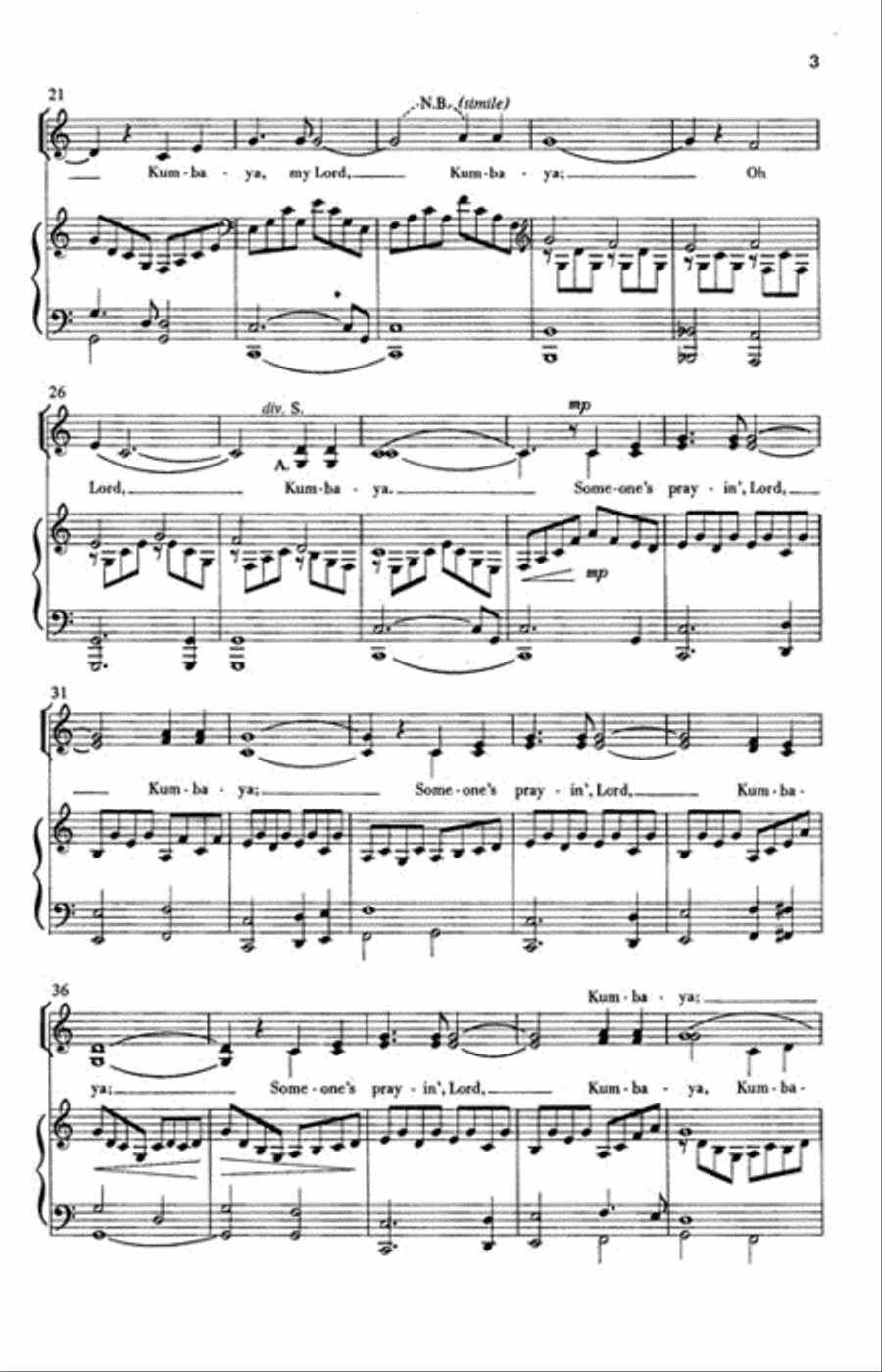 Kumbaya Kumbaya SSA scores gallery preview page 3