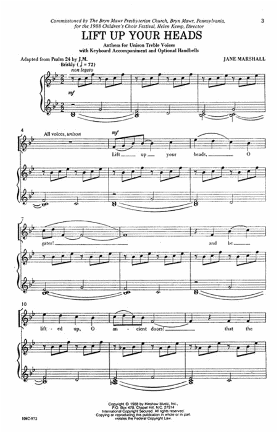 Lift Up Your Heads Lift Up Your Heads Choir scores gallery preview page 2