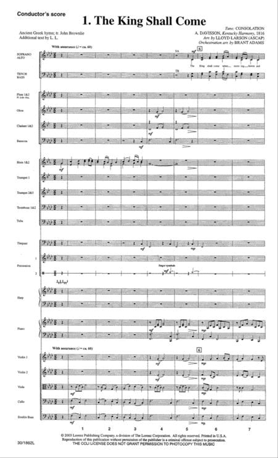 The Promise of a King - Orchestration