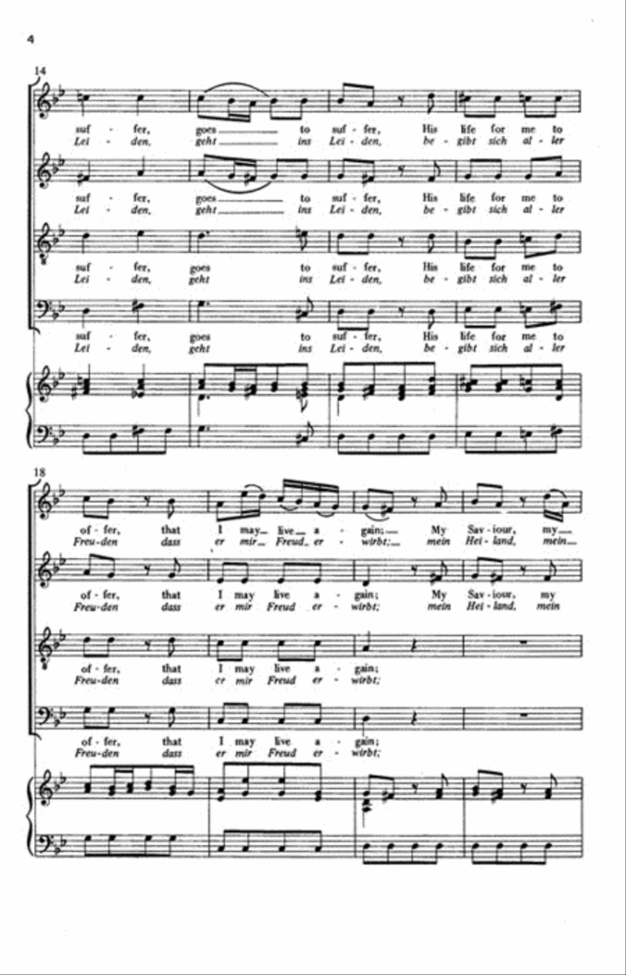 My Saviour Goes To His Suffering 4-Part scores gallery preview page 3