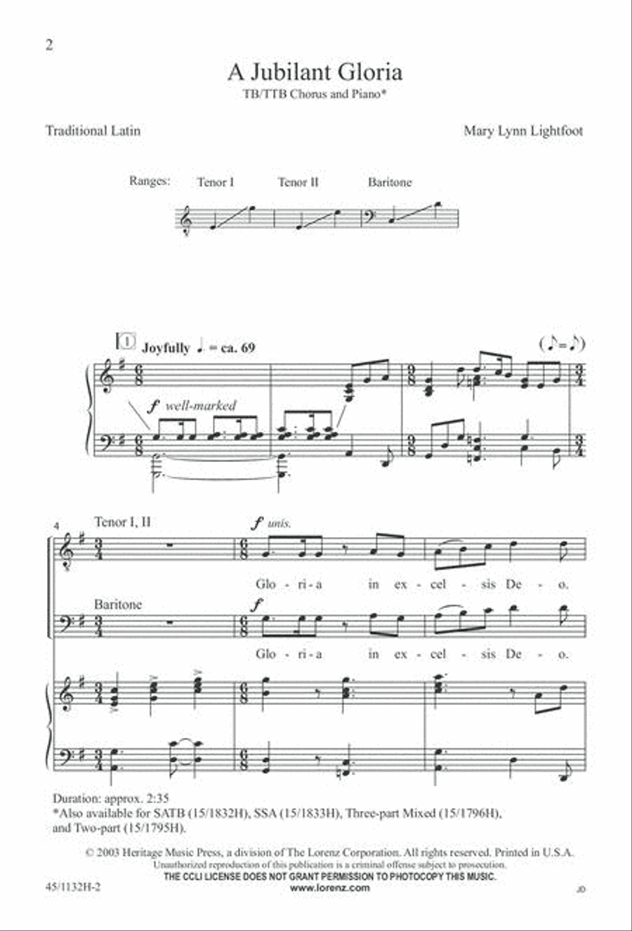 Singable Solutions for TB Choirs TB scores gallery preview page 2