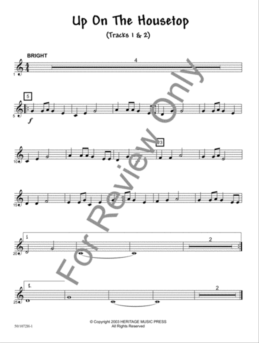 JumpStart for Christmas - Trumpet/Cornet/Bari TC Baritone Horn TC scores gallery preview page 2