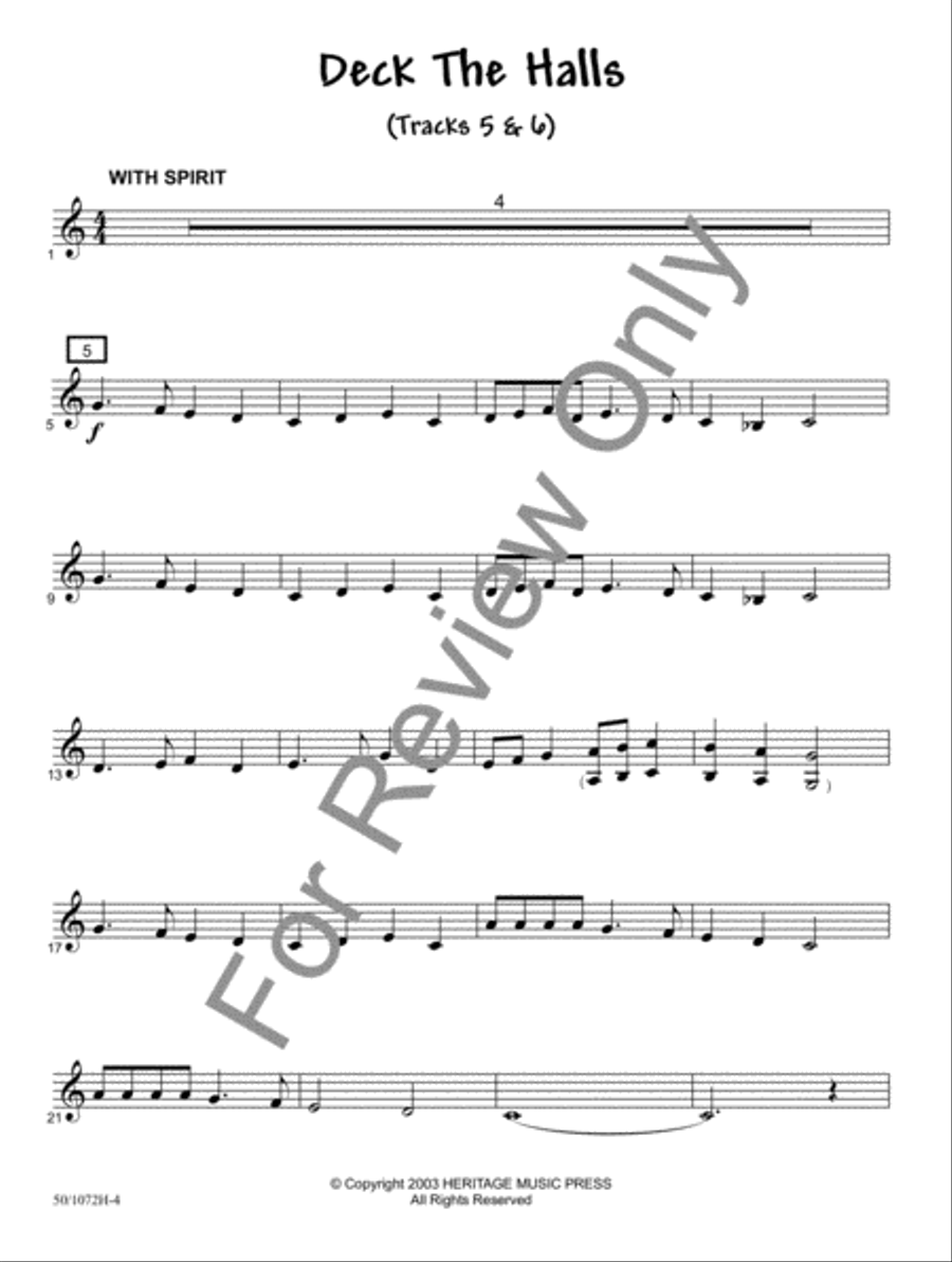 JumpStart for Christmas - Trumpet/Cornet/Bari TC Baritone Horn TC scores gallery preview page 4
