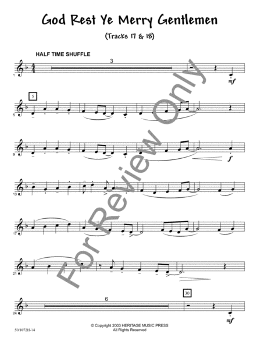 JumpStart for Christmas - Trumpet/Cornet/Bari TC Baritone Horn TC scores gallery preview page 10