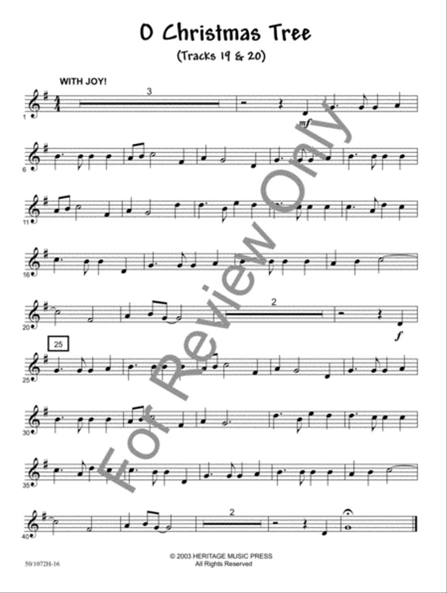 JumpStart for Christmas - Trumpet/Cornet/Bari TC Baritone Horn TC scores gallery preview page 11