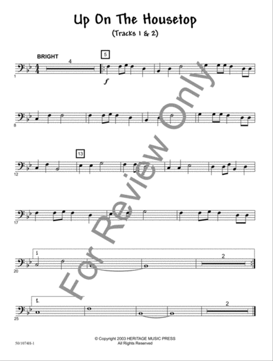 JumpStart for Christmas - Trombone/Bari BC/Bassoon Bassoon scores gallery preview page 2